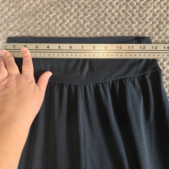 Matilda Jane Women's Ruffle Hem Palazzo Pants - Navy Blue - Size Medium - Picture 6 of 9